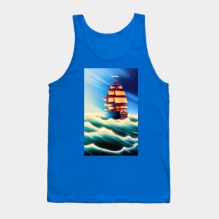 Sailing tall ship Tank Top